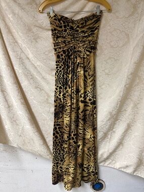 SKY Maxi Dress in Animal Print